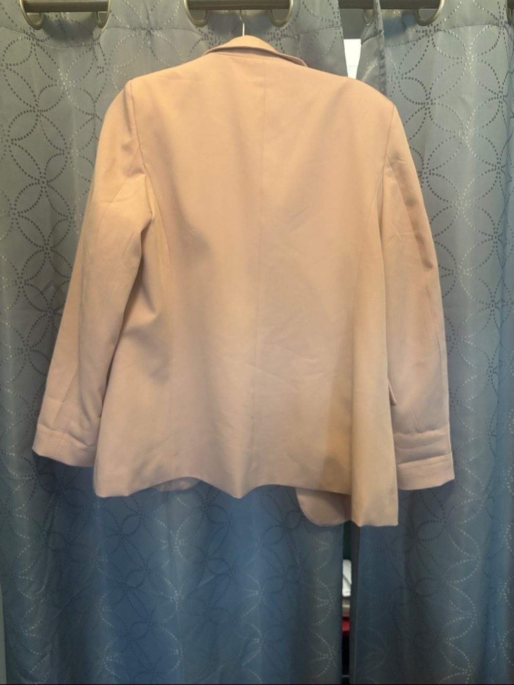 Women’s Dusty Rose Open-Front Blazer Jacket - Picture 7 of 8